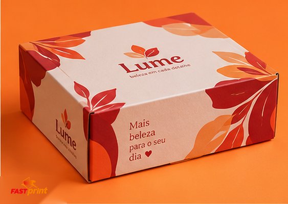 Caixa de Presentes personalizada Fast Print — fechada