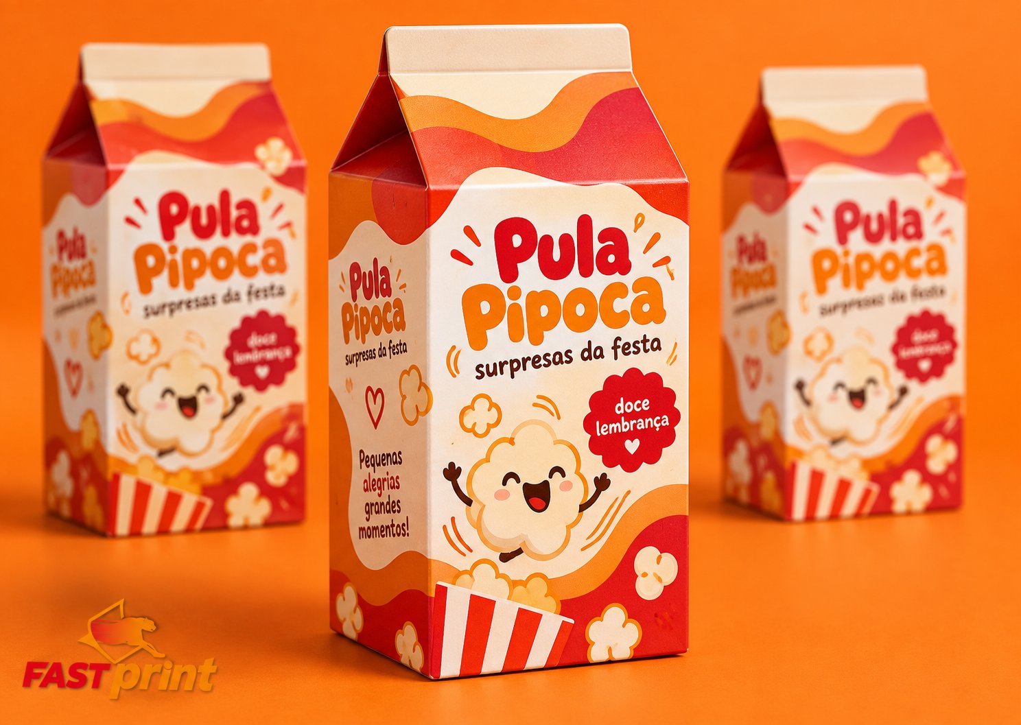 Caixa Milk personalizada Fast Print — fechada