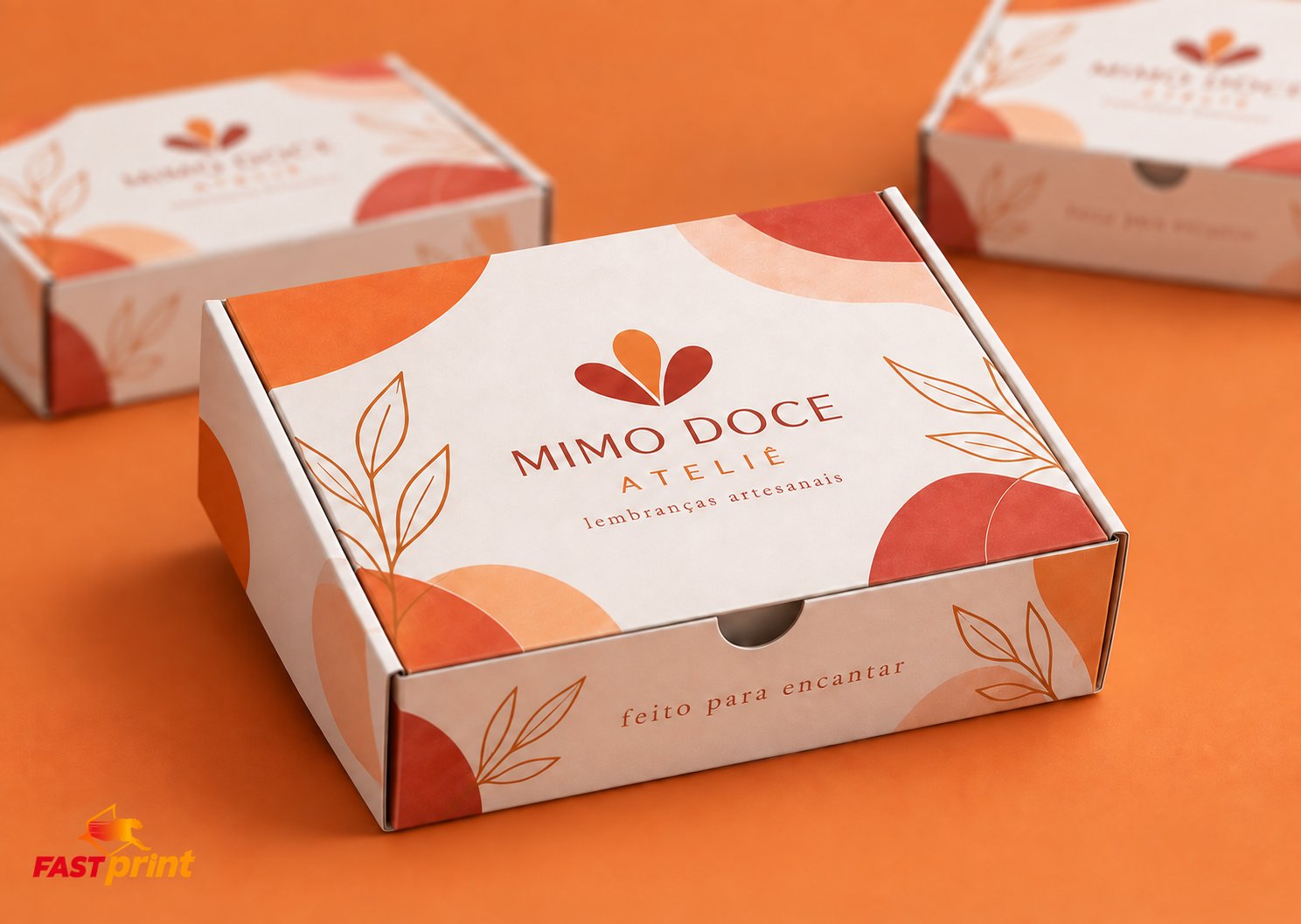 Caixa para Doces personalizada Fast Print — fechada