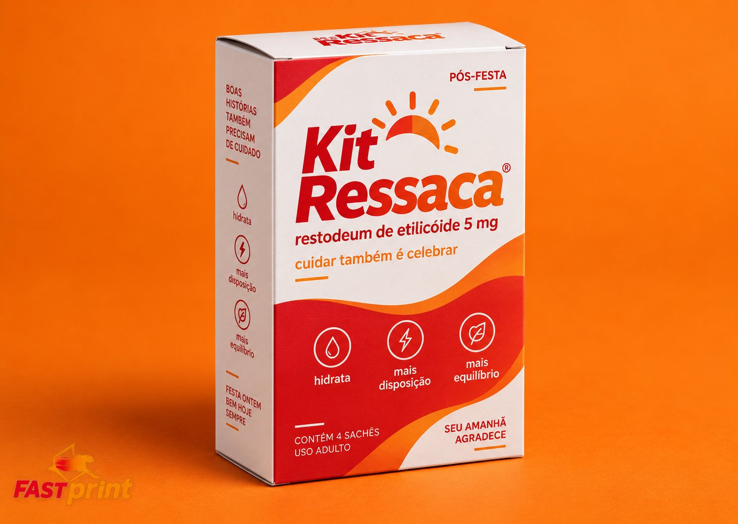 Kit Ressaca personalizado Fast Print — fechado